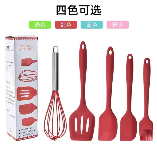 5/12pc Kitchen Utensil Set Wooden Handle